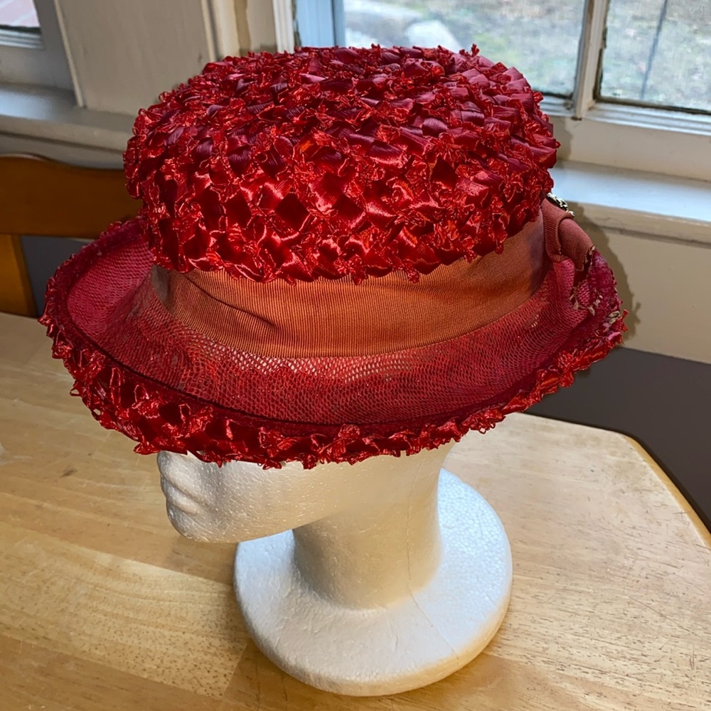 Vintage church style hat Union USA pre-owned with spots